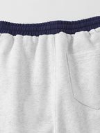 Number Print Wide-Leg Baggy Sweatpants