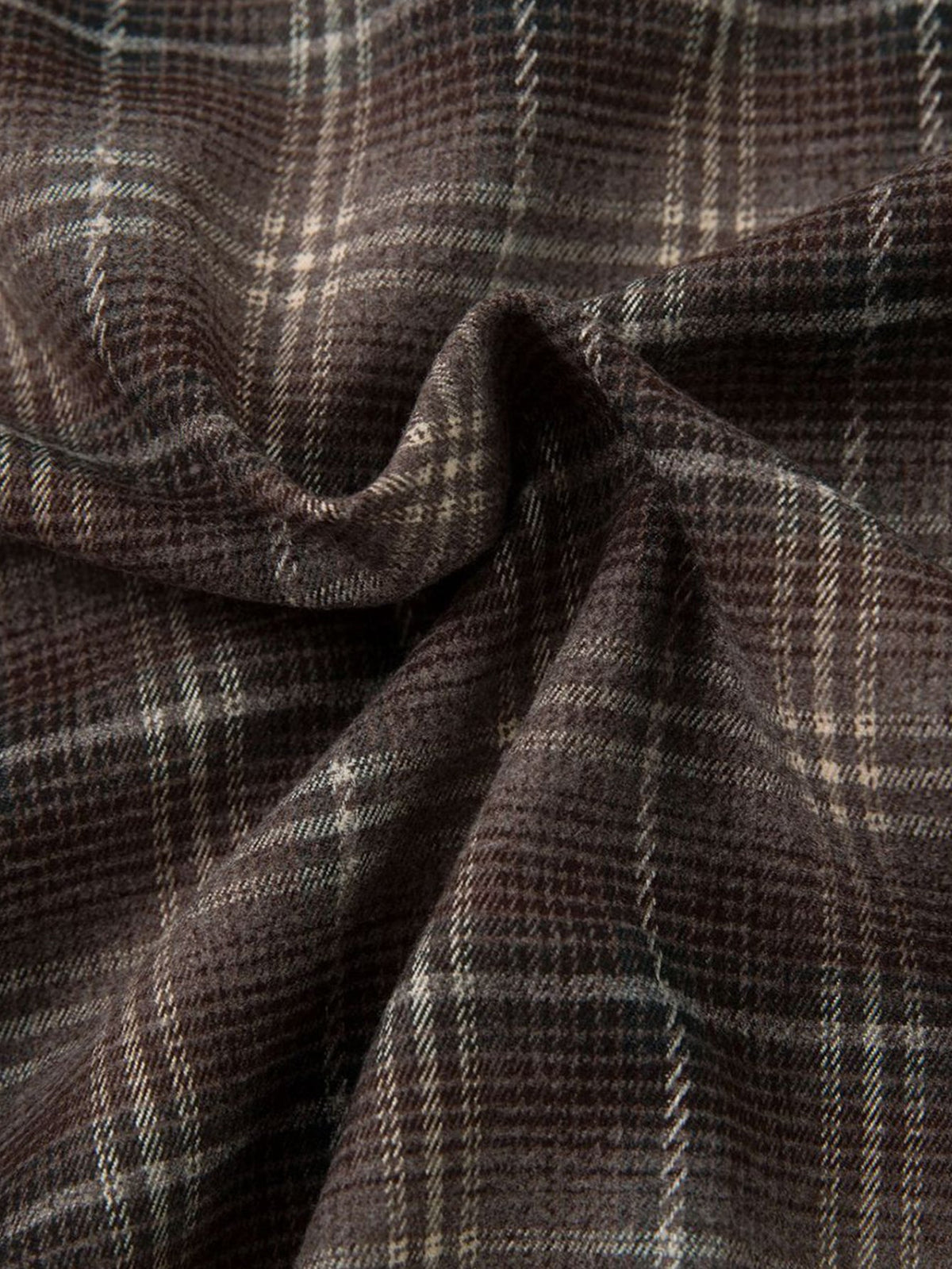 2 In 1 Distressed Plaid Shirt