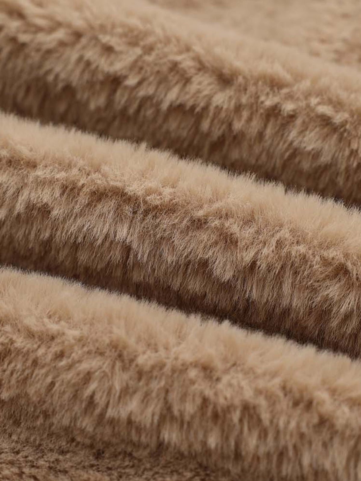 Boxy Camouflage Faux Fur Collar Hooded Jacket