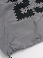 Long Sleeved Number Print V Neck Sweatshirt