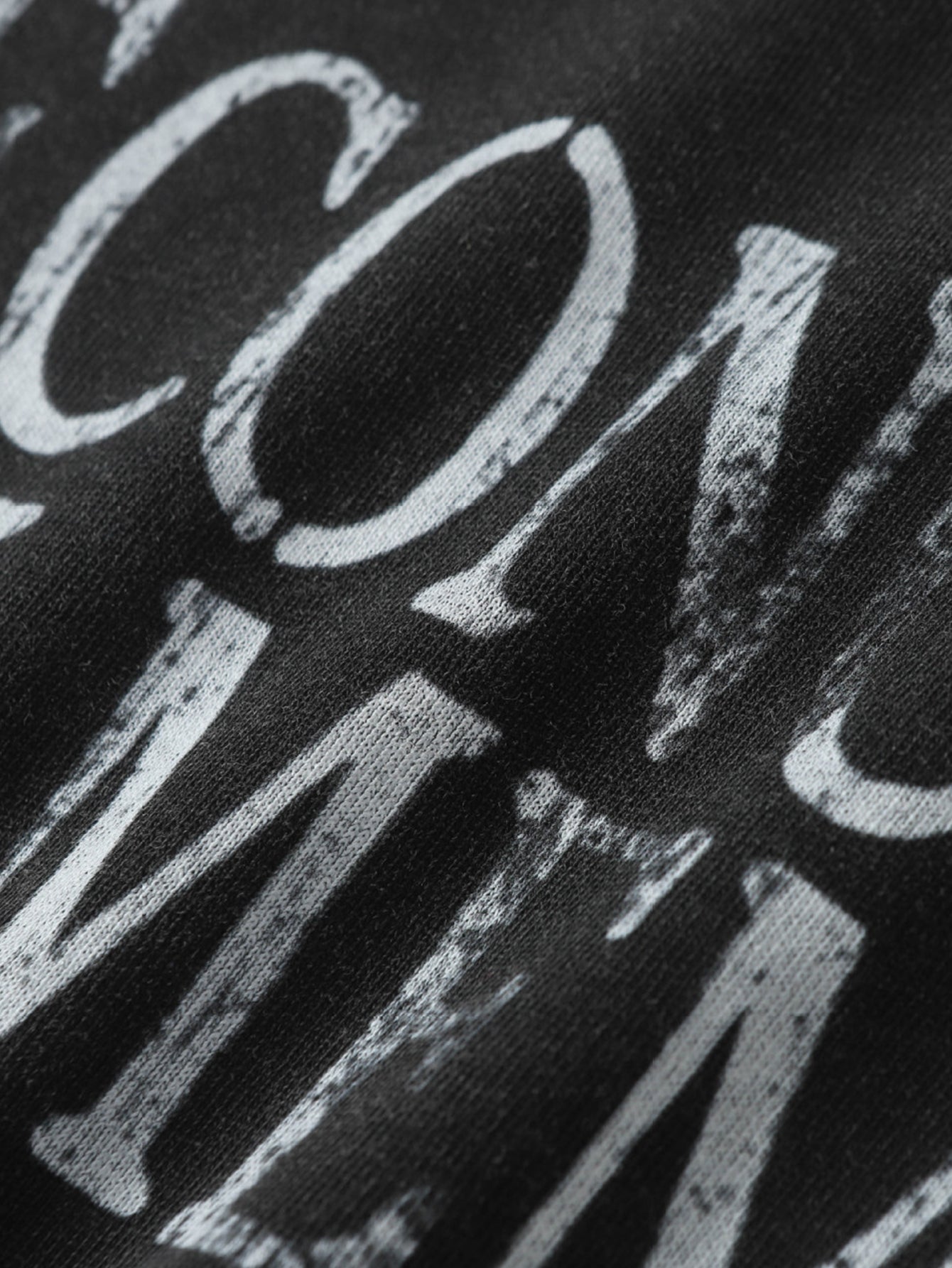 2 In 1 Slogan Print Distressed T-Shirt