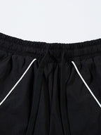 Stripe Wide-Leg Baggy Pants