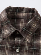 2 In 1 Distressed Plaid Shirt