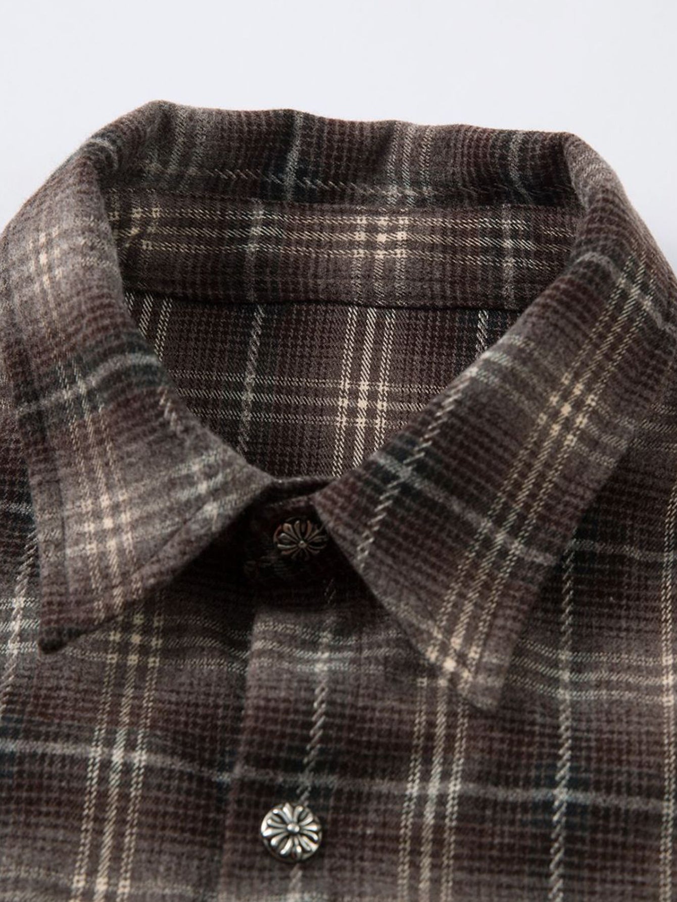 2 In 1 Distressed Plaid Shirt