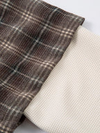 2 In 1 Distressed Plaid Shirt
