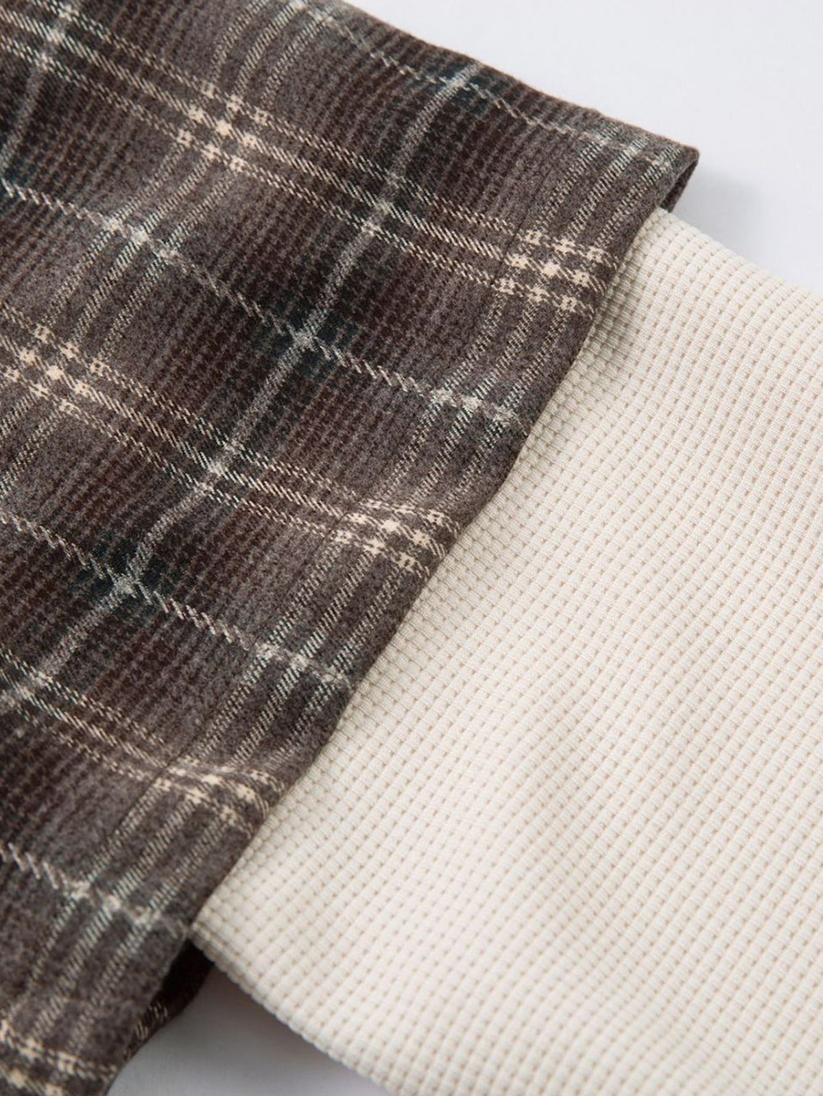 2 In 1 Distressed Plaid Shirt