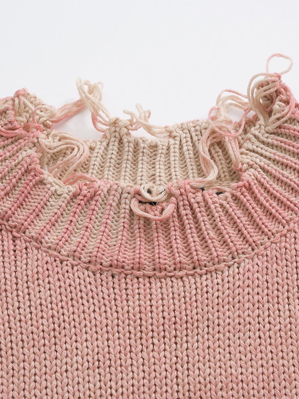 Distressed Knit Sweater