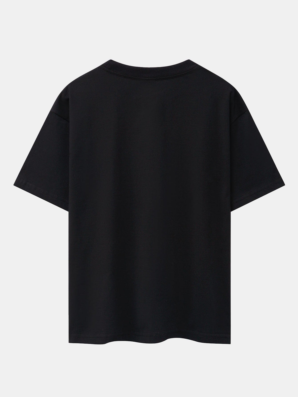 Dissolving Bear Print Drop Shoulder Oversize T-Shirt